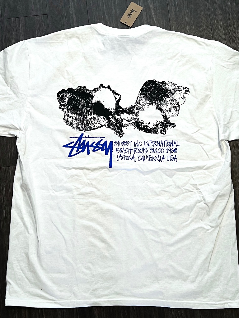 Stussy Shell Tee White Xl